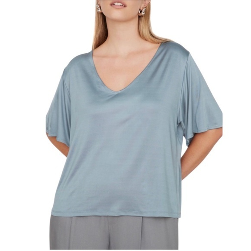 Vince Silky V Neck Top